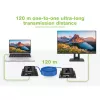 Techly IDATA EXTIP-483 AV siųstuvas-imtuvas 4K HDMI per Ethernet 120 m juodas