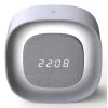 Techly IC-CLOCK-56WH skaitmeninis žadintuvas su LED naktine šviesa, pilka/balta