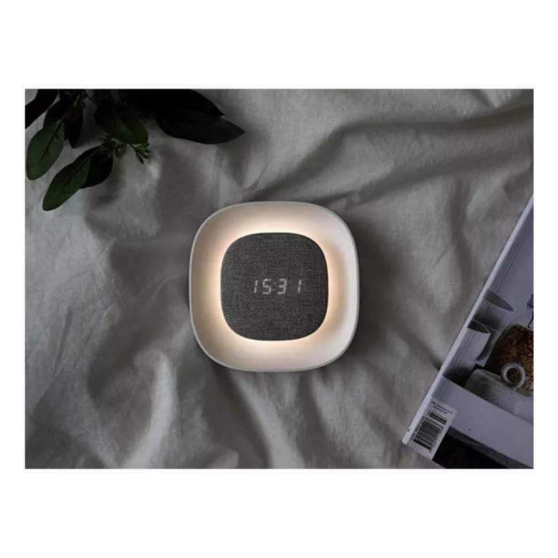 Techly IC-CLOCK-56WH skaitmeninis žadintuvas su LED naktine šviesa, pilka/balta