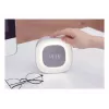 Techly IC-CLOCK-56WH skaitmeninis žadintuvas su LED naktine šviesa, pilka/balta