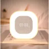 Techly IC-CLOCK-56WH skaitmeninis žadintuvas su LED naktine šviesa, pilka/balta