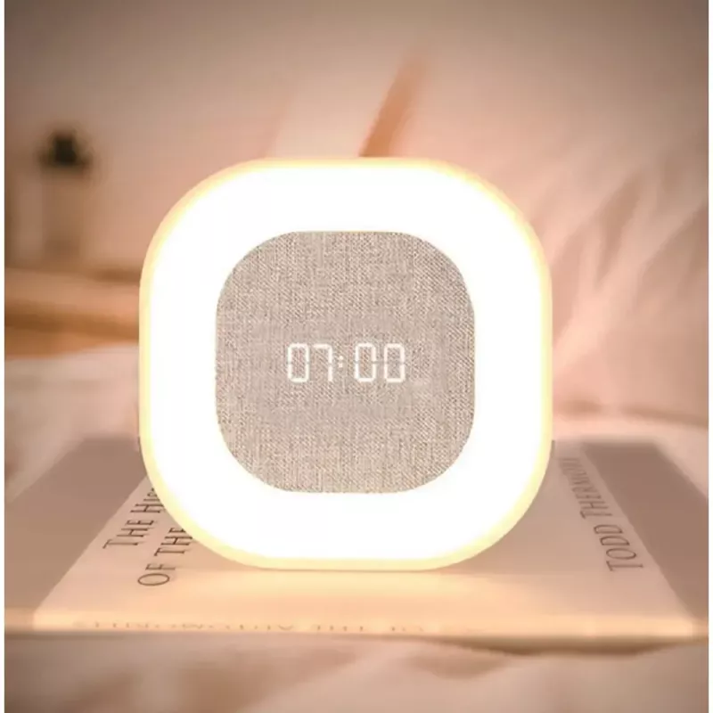 Techly IC-CLOCK-56WH skaitmeninis žadintuvas su LED naktine šviesa, pilka/balta