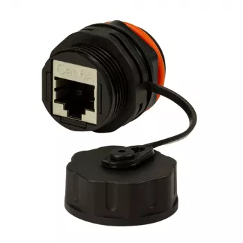 Techly IWP-MD C6A-IPPANT lizdo keitiklis RJ45 juodas