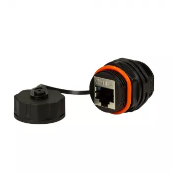 Techly IWP-MD C6A-IPPANT lizdo keitiklis RJ45 juodas