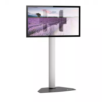Grindinis stovas Techly televizoriams nuo 32 iki 65 colių, 165,1 cm (65 inch), 400 x 200 mm, 600 x 400 mm, 90°, aliuminis, juoda, sidabrinė