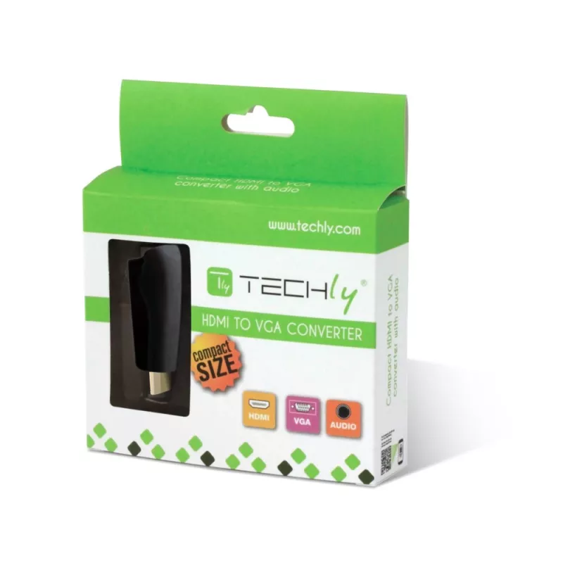 Techly IDATA HDMI-VGA2MABT2 pasyvus vaizdo keitiklis