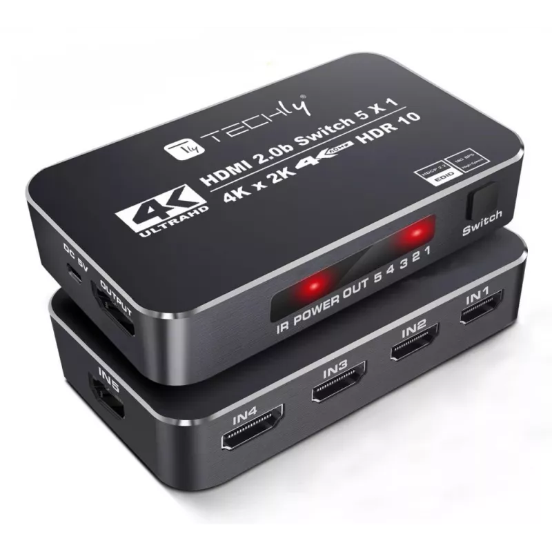 Techly IDATA HDMI2-4K5160B HDMI jungiklis 5×1