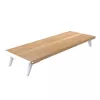 Stovas monitoriui Techly ICA-MS 389, baltas, medinis