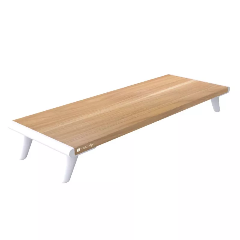 Stovas monitoriui Techly ICA-MS 389, baltas, medinis