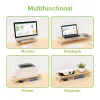 Stovas monitoriui Techly ICA-MS 389, baltas, medinis