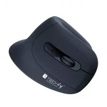 Techly IM 1100-VM-B vertikali RF belaidė optinė pelė, 3200 DPI, juoda