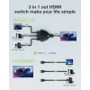 Techly IDATA HDMI-3F8K vaizdo perjungiklis
