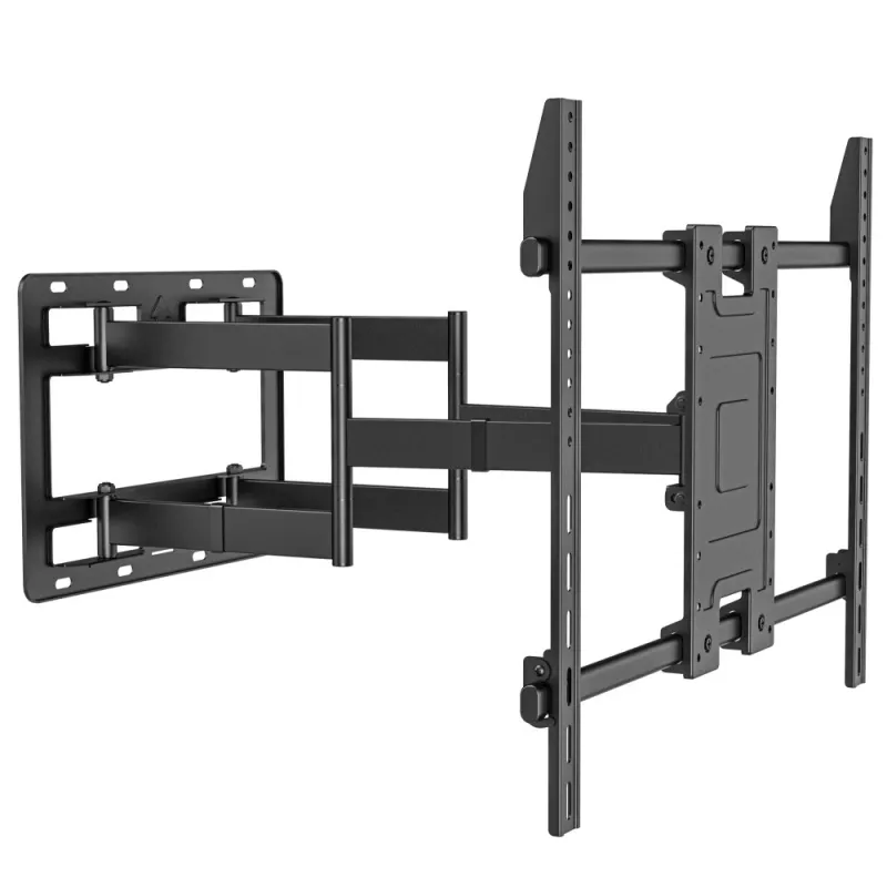 Techly sieninis laikiklis 55-100 colių LED LCD televizoriams, pilnas judesys, 300x300 mm - 900x600 mm, 0-7°, 120°, plienas, juodas