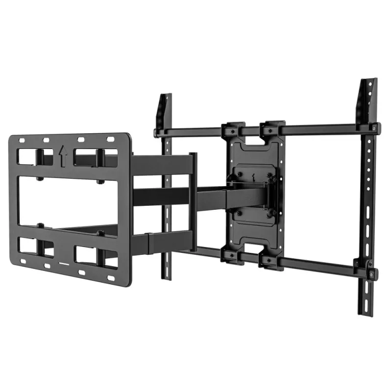 Techly sieninis laikiklis 55-100 colių LED LCD televizoriams, pilnas judesys, 300x300 mm - 900x600 mm, 0-7°, 120°, plienas, juodas