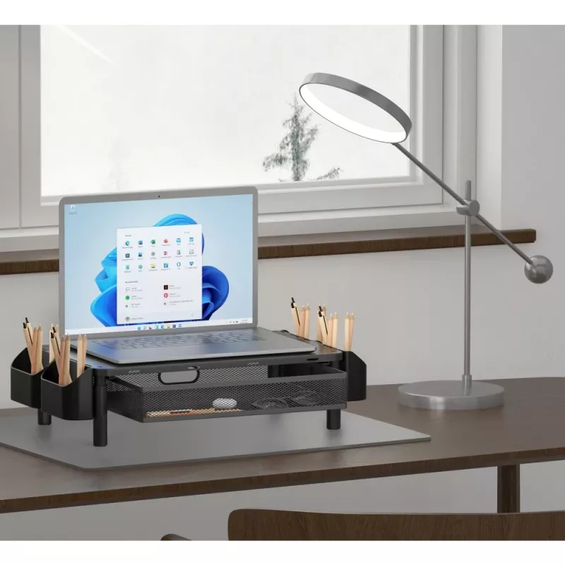 Priešdėlis monitoriui Techly ICA-MS 114, juodas