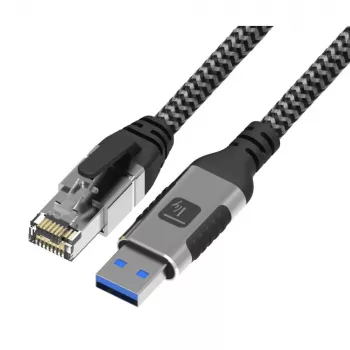 Techly ICOC U3A-RJ45-030 tinklo kabelis 3 m Cat6 F/UTP (FTP)