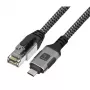 Techly ICOC U3C-RJ45-020 USB tinklo kabelis, 2 m, Cat6 F/UTP (FTP)