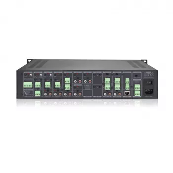 Biamp Commercial Audio PREZONE2 stereo išankstinis stiprintuvas, 20–20000 Hz, juodas