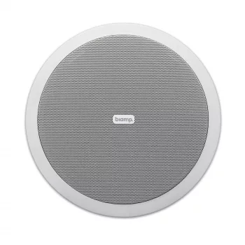 Biamp Commercial Audio CMSUB8 8 inch dviejų ritių lubinis žemųjų dažnių garsiakalbis, baltas, laidinis, 80 W