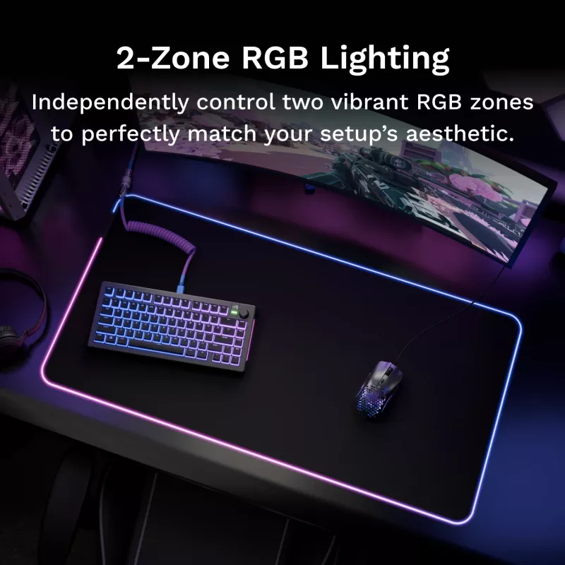 Glorious Gaming GLORIOUS MOUSE PAD 2 GLED - XXL - JUODAS