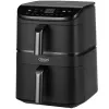 Cosori Turbo Tower Dviguba 10,8 L Nepriklausoma 2630 W Karšto oro gruzdintuvė Juoda