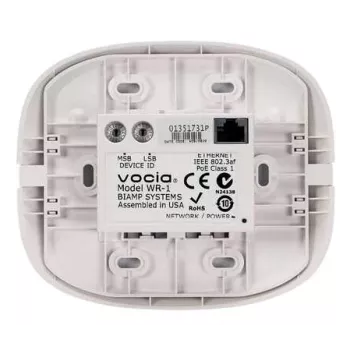 Biamp Vocia WR-1 nuotolinio valdymo pultas laidinis vaizdo konferencijų sistemai mygtukai