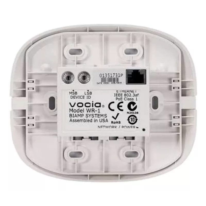 Biamp Vocia WR-1 nuotolinio valdymo pultas laidinis vaizdo konferencijų sistemai mygtukai