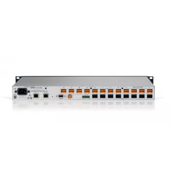 Biamp Tesira FORTÉ DAN CI skaitmeninis garso serveris, 12 analoginių įėjimų, 8 analoginiai išėjimai, AEC, Dante, OLED