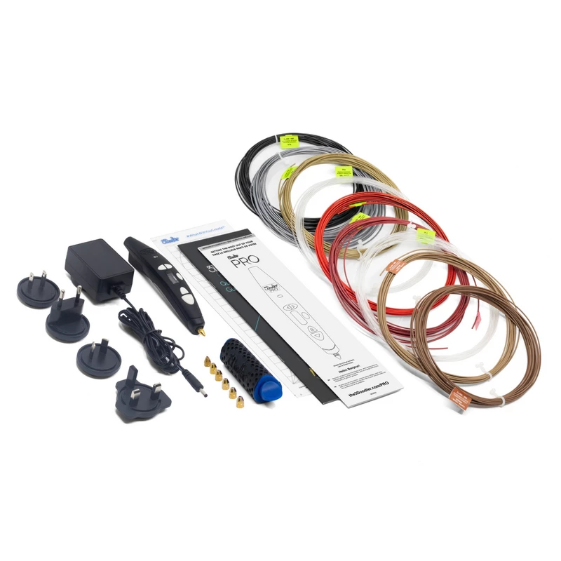3D rašiklis 3Doodler Pro III rinkinys, juodas