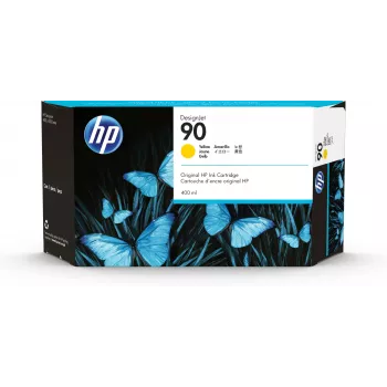 HP 90 400 ml geltona DesignJet rašalo kasetė, HP DesignJet 4000/4500 serijos spausdintuvams, terminis rašalinis