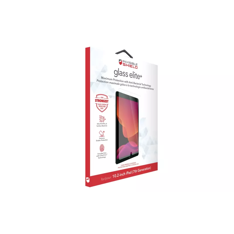 ZAGG Glass Elite+ Apple iPad 10.2 colio (7 ir 8 kartos) ekrano apsauginis stiklas