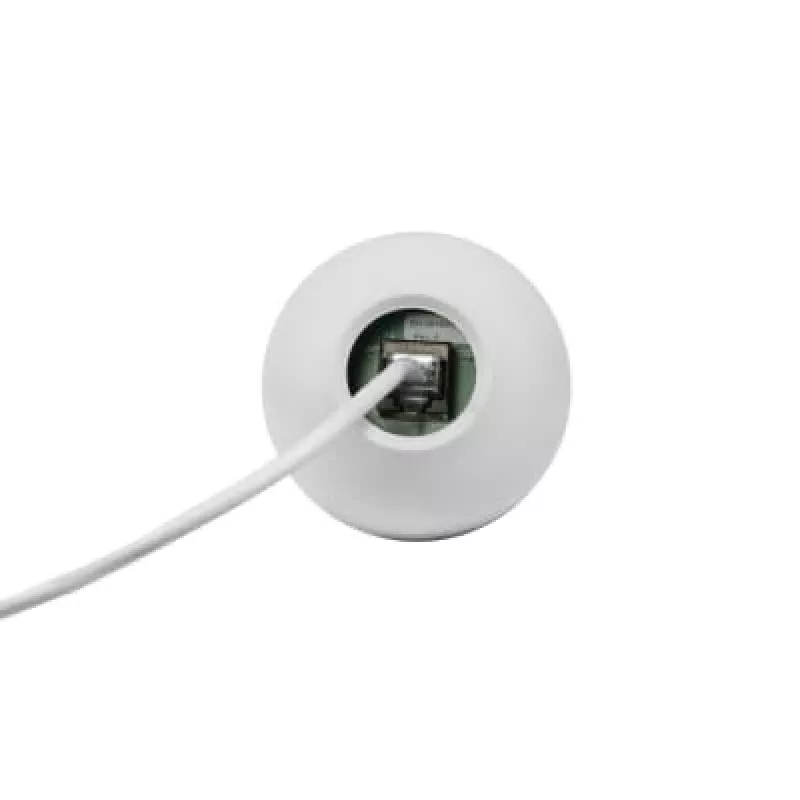 Vaddio EasyIP CeilingMIC D (balta) – Dante versija, lubinis konferencinis mikrofonas, 0,02 % THD, laidinis, 4,6 m
