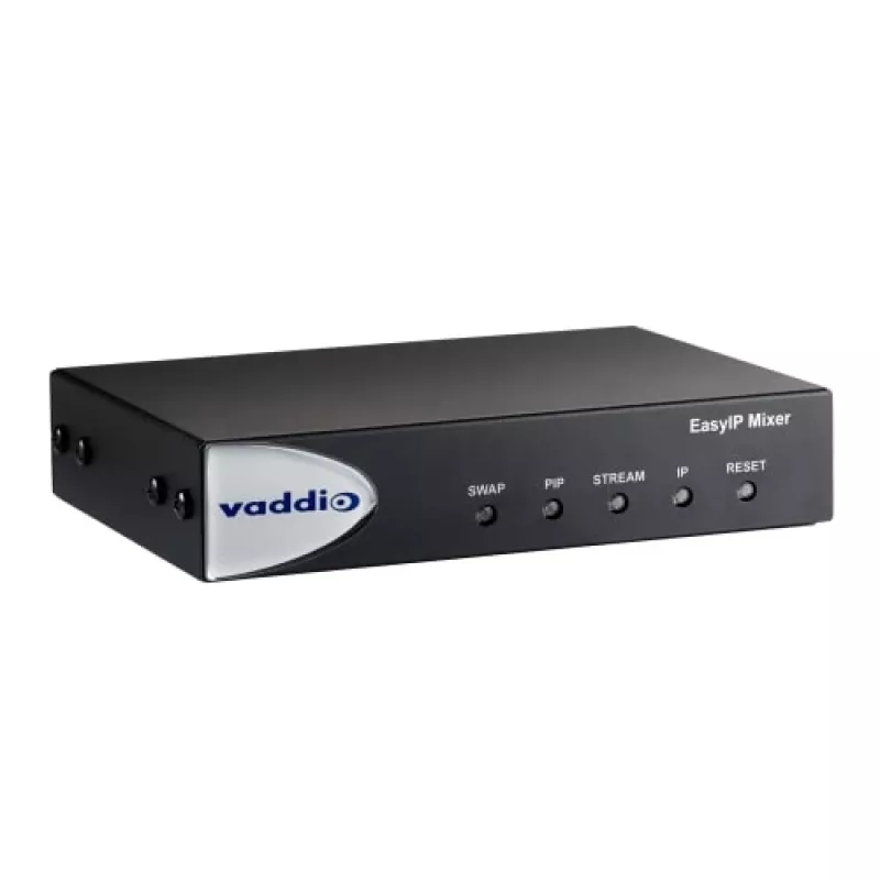 Vaddio EasyIP Mixer, 1920 x 1080 pikselių, 60 kadrų/s, 20–20000 Hz, 0,02 %, juoda, CE, FCC, TAA