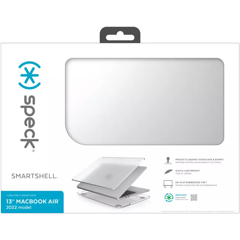Speck Smartshell Macbook Air 13 M2 (2022) Clear, Kietasis dėklas, 33 cm (13 inch)