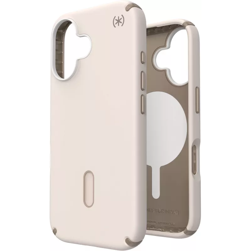 Speck Presidio2 Pro + ClickLock Apple iPhone 16 Bleached Bone su Microban rankove