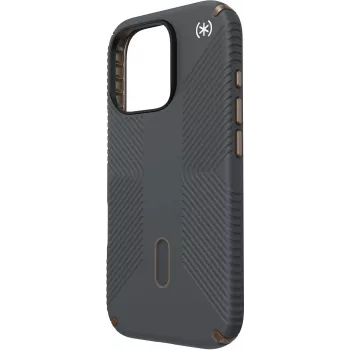 Speck Presidio2 Grip + ClickLock Apple iPhone 16 Pro anglies pilka su Microban