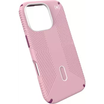 Speck Presidio2 Grip + ClickLock Apple iPhone 16 Pro Wednesday Pink su Microban