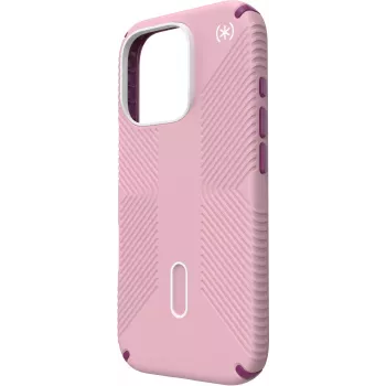 Speck Presidio2 Grip + ClickLock Apple iPhone 16 Pro Wednesday Pink su Microban