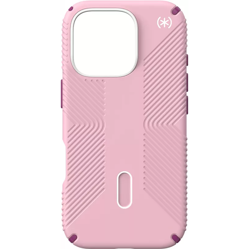 Speck Presidio2 Grip + ClickLock Apple iPhone 16 Pro Wednesday Pink su Microban