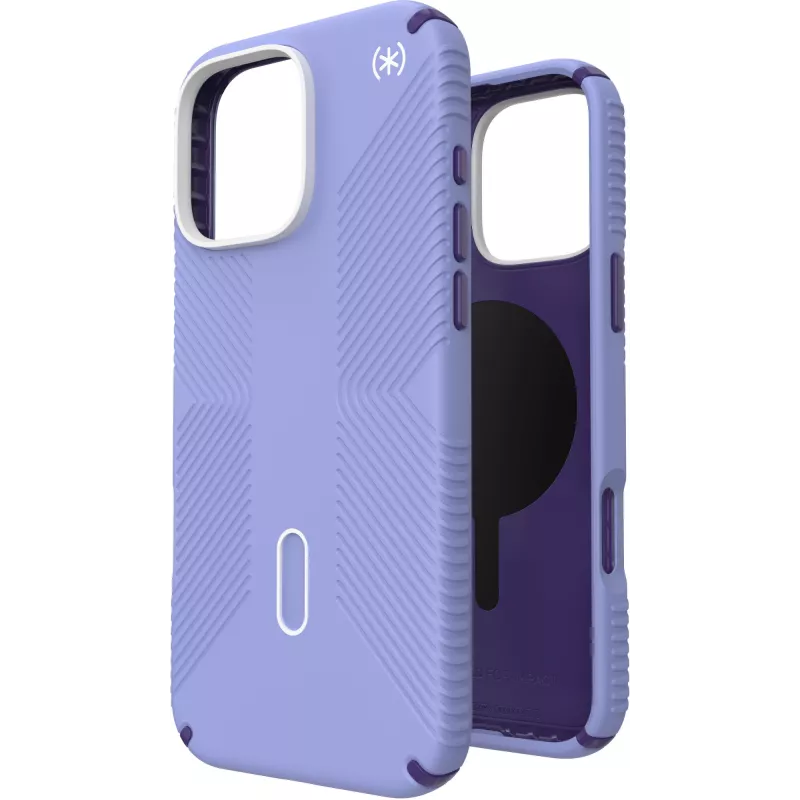 Speck Presidio2 Grip + ClickLock apsauginis dėklas Apple iPhone 16 Pro Max Future Lavender su Microban
