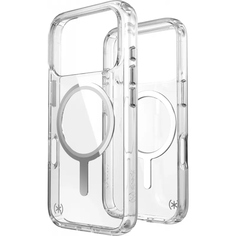 Speck Presidio Perfect Clear dėklas su MagSafe, skirtas iPhone 17 Pro