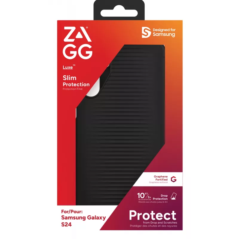 ZAGG Luxe Dėklas Galaxy S24 Juodas, Samsung, Galaxy S24, 15,8 cm (6,2 colio), Juoda