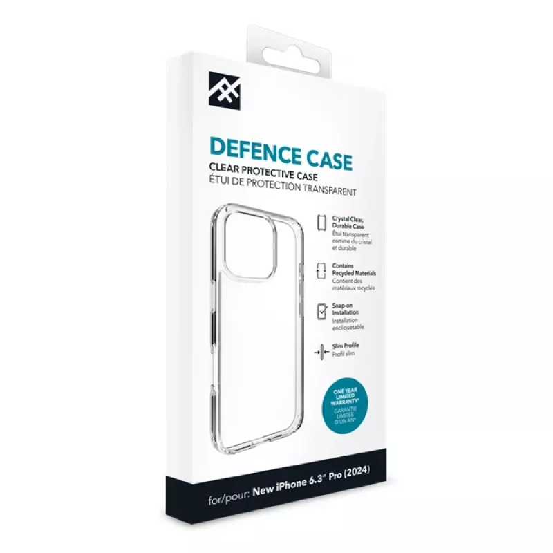IFROGZ IF Defence Case Apple iPhone 16 Pro Clear INTL