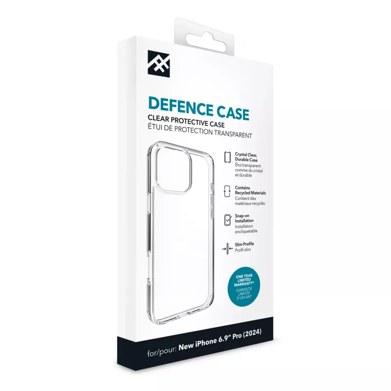 IFROGZ IF Defence Case Apple iPhone 16 Pro Max Clear INTL – Skaidrus apsauginis dėklas iPhone 16 Pro Max