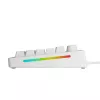 Glorious Gaming GMMK 3 HE 75% Prebuilt Wired White - FR, laidinis, USB, mechaninis, AZERTY, RGB LED, baltas