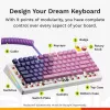 Glorious Gaming GMMK 3 HE 75% Prebuilt Wired White - FR, laidinis, USB, mechaninis, AZERTY, RGB LED, baltas