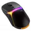 Glorious Gaming Model O3 Wireless žaidimų pelė - InfinitePlay keičiamų baterijų sistema, 8k dažnis, 130M paspaudimų optiniai jungikliai, itin lengva 66g, 30K DPI optinis jutiklis, RGB - Juoda