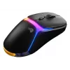 Glorious Gaming Model O3 Wireless žaidimų pelė - InfinitePlay keičiamų baterijų sistema, 8k dažnis, 130M paspaudimų optiniai jungikliai, itin lengva 66g, 30K DPI optinis jutiklis, RGB - Juoda