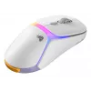 Glorious Gaming Model O3 Wireless Gaming Mouse - InfinitePlay keičiamų baterijų sistema, 8k atnaujinimo dažnis, 130M paspaudimų optiniai jungikliai, itin lengvas 66g, 30K DPI optinis jutiklis, RGB - Baltas