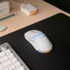 Glorious Gaming Model O3 Wireless Gaming Mouse - InfinitePlay keičiamų baterijų sistema, 8k atnaujinimo dažnis, 130M paspaudimų optiniai jungikliai, itin lengvas 66g, 30K DPI optinis jutiklis, RGB - Baltas